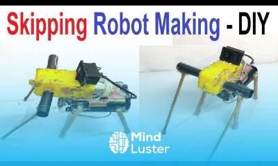 How to Make Jumping skipping robot making diy dc motor DIY pandit howtofunda craftpiller