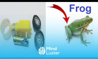 how to make jumping frog robot making using robot dc motor project DIY pandit