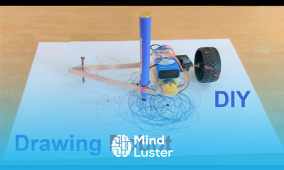 How to make Drawing Robot using Robo DC Motor DIY DC motor projects DIY pandit