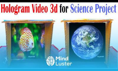 How to make 3d Hologram Box Screen 3d Hologram Transparent Projector diy simple DIY pandit