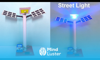 solar street light working model diy simple and easy howtofunda