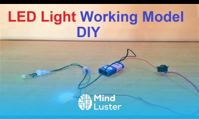 led light working model school science project best out of waste howtofunda diy