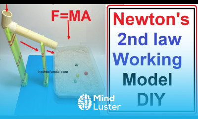 newton s 2nd law working model f ma science project howtofunda