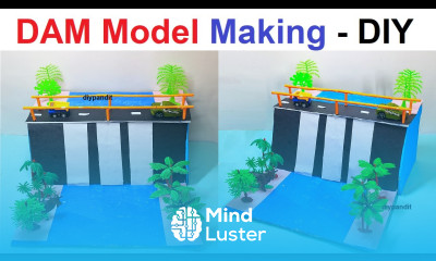 dam model making using cardboard for science exhibition project diy simple and easy DIY pandit