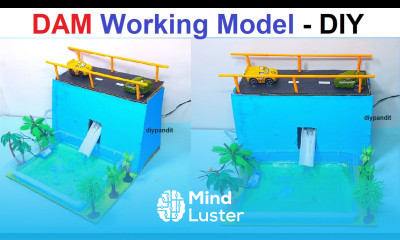 dam working model 3d science project for exhibition diy at home simple and easy DIY pandit