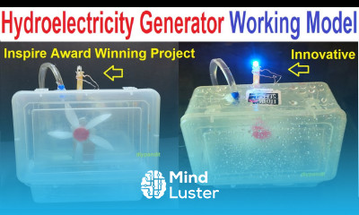 hydro electricity generator working model for school science exhibition innovative DIY pandit