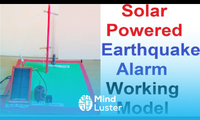 earthquake alarm working model using solar panel for inspire award science project howtofunda