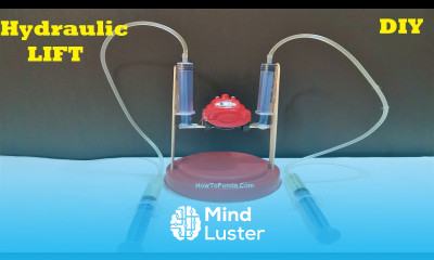 hydraulic car lift working model project diy howtofunda