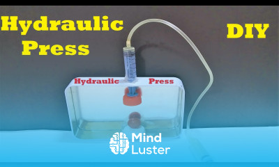 hydraulic power press working model for science exhibition DIY at home howtofunda
