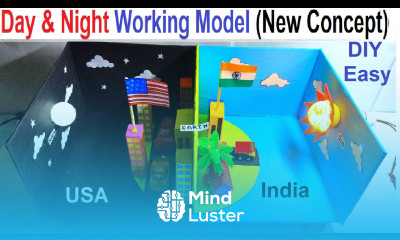 day and night working model 3D for science exhibition simple and easy innovative howtofunda