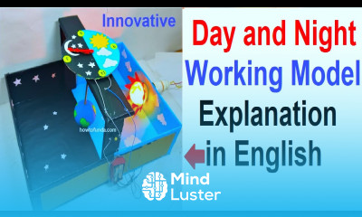 day and night working model 3d explanation in english for science exhibition howtofunda