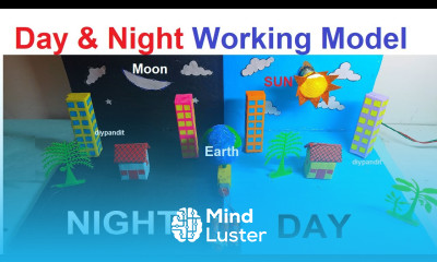 day and night working model 3d for science exhibition project diy at home easily DIY pandit