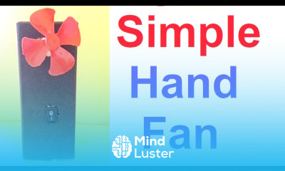 Simple Hand Fan using DC Motor for school science project exhibition howtofunda