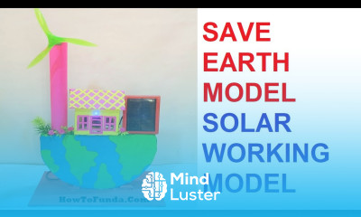 SAVE EARTH using sustainable energy at home working model SOLAR ENERGY howtofunda