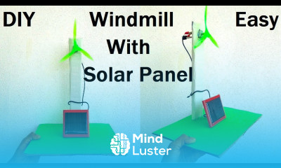 windmill making with solar panel inspire award science project diy howtofunda free energy