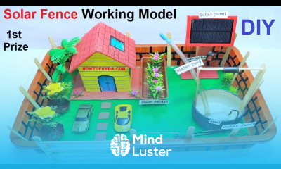 solar fence working model using solar panel solar water pump working model howtofunda DIY