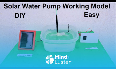 solar water pump working model inspire award science project DIY howtofunda