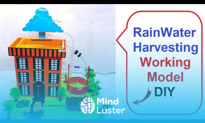 rainwater harvesting working model for science exhibition inspire award science project howtofunda
