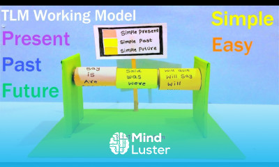 TLM Working Model for English Tenses Present Past Future howtofunda best out of waste