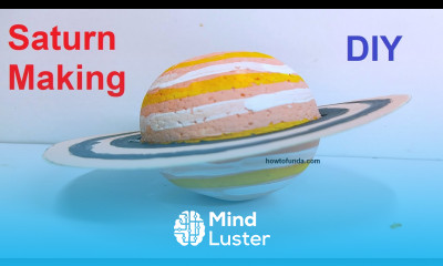 saturn model making using thermocol balls diy solar planets howtofunda