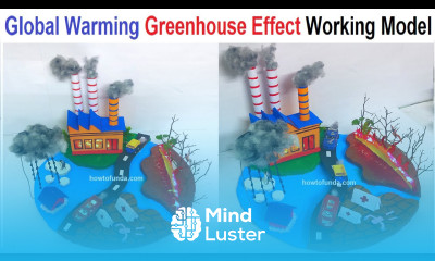 global warming greenhouse effect working model science project DIY howtofunda