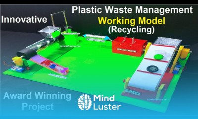 integrated waste management plastic recycling working model for science project diy howtofunda