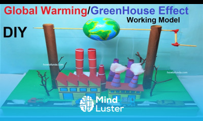 global warming and greenhouse effects working model save earth air pollution diy howtofunda