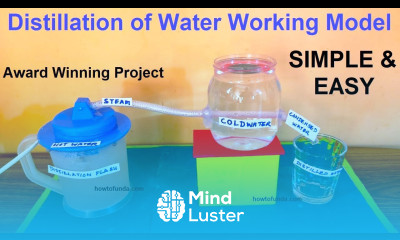 distillation of water working model science project for exhibition chemistry diy howtofunda
