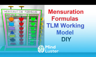 mensuration formulas maths tlm working model diy howtofunda class 10 craftpiller