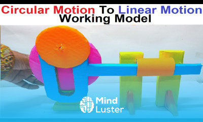 circular motion to linear motion working model physics science project diy howtofunda