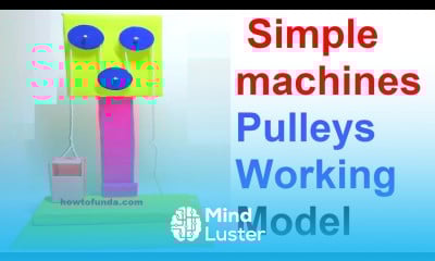 Simple machines Pulleys Science Working Model Science project DIY howtofunda newtons 2nd