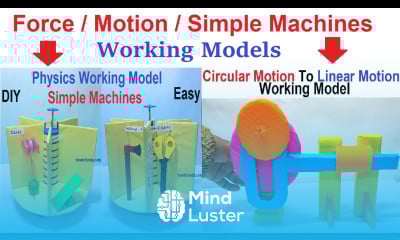 physics force motion and simple machines working models for science exhibition diy howtofunda