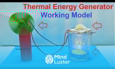 thermal energy heat to electrical energy working model generator science project howtofunda