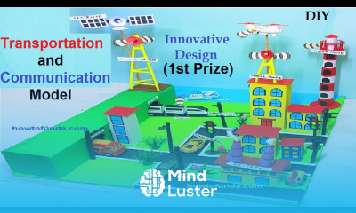 transportation and communication model for science project exhibition future smart howtofunda