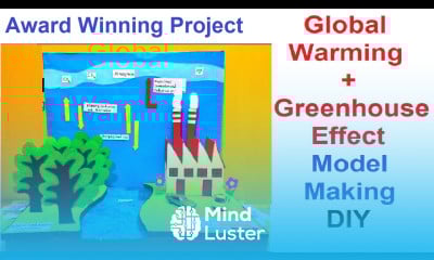 global warming project model 3d and GREEN HOUSE howtofunda diy geography project social