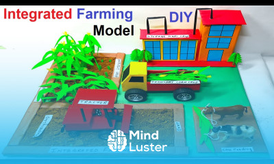integrated farming model science project eco friendly agriculture model diy howtofunda
