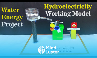 hydroelectricity working model water energy project science exhibition DIY pandit