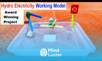 hydroelectricity working model for science project exhibition inspire award diy diypandit