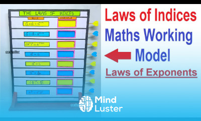 laws of indices working model laws of exponents maths tlm diy simple and easy craftpiller
