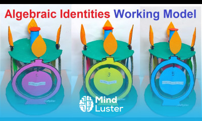 algebraic identities working model diy maths tlm craftpiller howtofunda