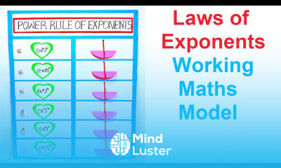 laws of exponents working maths model tlm craftpiller howtofunda