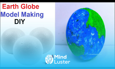 How to make Earth Globe Very Easy at Home 3d Earth Globe Model diy howtofunda