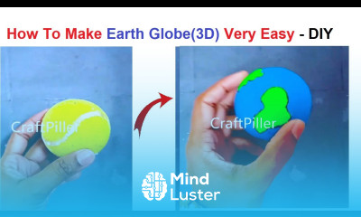 How to make Earth Globe Very Easy at Home 3d Earth Globe Model diy craftpiller