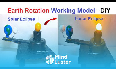 earth rotation working model and earth revolution project model sun earth and moon howtofunda