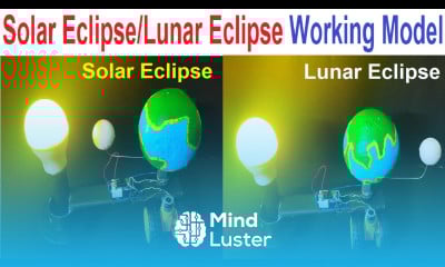 solar and lunar eclipse working model science project for exhibition diy earth howtofunda