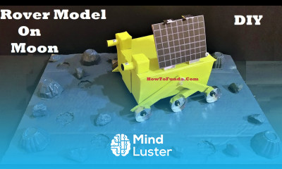 rover on moon model 3d for science project DIY at home howtofunda