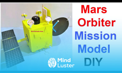 Mars Orbiter Mission model making using cardboard DIY Science project howtofunda