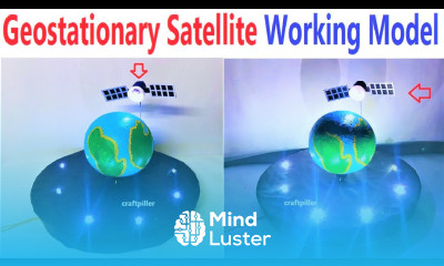 geostationary satellite working model for science exhibition diy simple and easy craftpiller