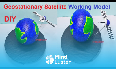 geo stationary satellite working model for science project exhibition diy simple craftpiller