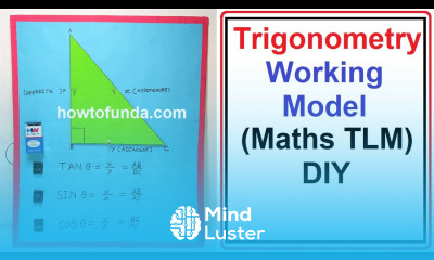 trigonometry working model project diy maths TLM project inspire howtofunda craftpiller